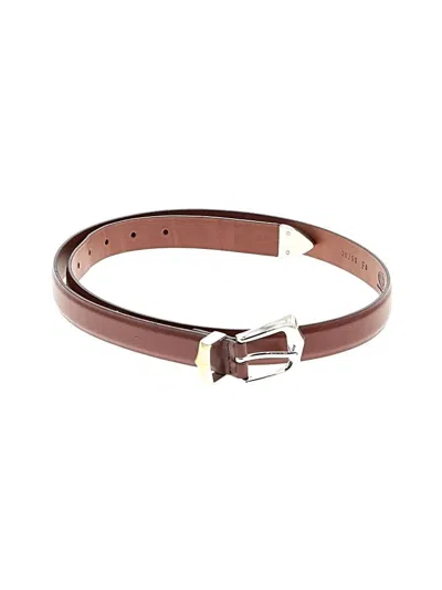 Pre-owned Assorted Brands Leather Belt In Brown