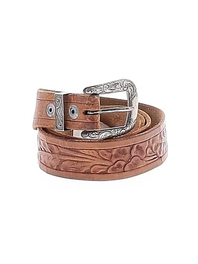 Pre-owned Assorted Brands Leather Belt In Brown