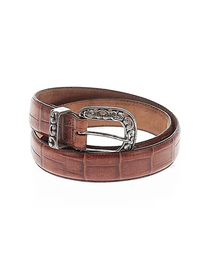 Pre-owned Assorted Brands Leather Belt In Brown
