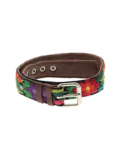 Pre-owned Assorted Brands Leather Belt In Brown