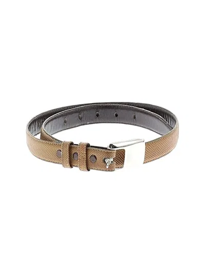 Pre-owned Assorted Brands Leather Belt In Brown