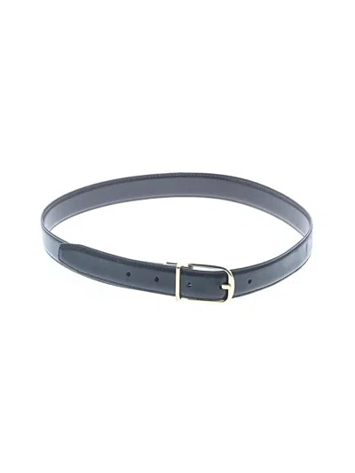 Pre-owned Assorted Brands Leather Belt In Gray