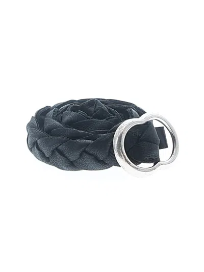 Pre-owned Assorted Brands Leather Belt In Gray