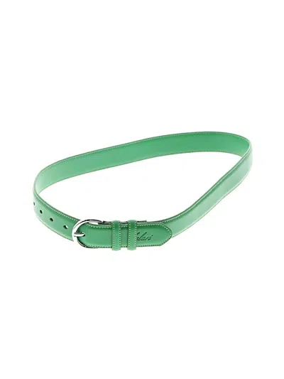Pre-owned Assorted Brands Leather Belt In Green