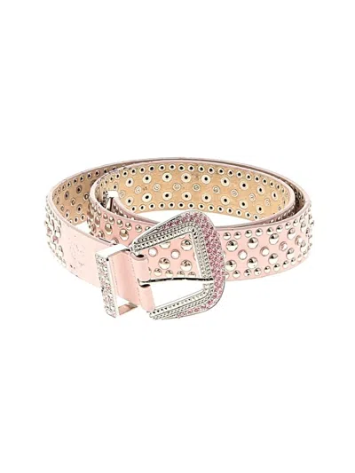 Pre-owned Assorted Brands Leather Belt In Pink
