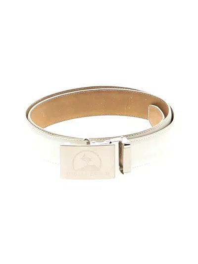Pre-owned Assorted Brands Leather Belt In White