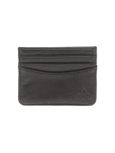 Pre-owned Assorted Brands Leather Card Holder In Black