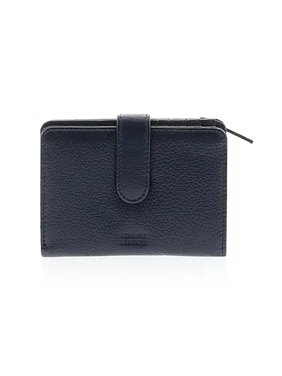 Pre-owned Assorted Brands Leather Card Holder In Blue