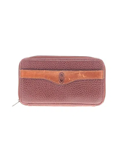Pre-owned Assorted Brands Leather Card Holder In Brown