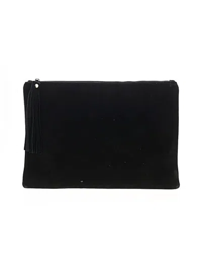 Pre-owned Assorted Brands Leather Clutch In Black