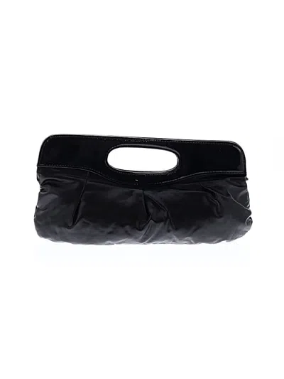 Pre-owned Assorted Brands Leather Clutch In Black