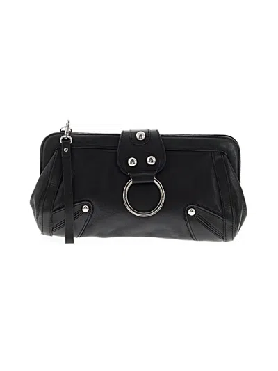 Pre-owned Assorted Brands Leather Clutch In Black