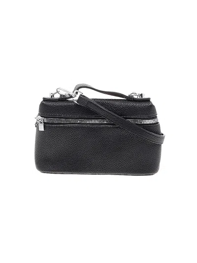 Pre-owned Assorted Brands Leather Crossbody Bag In Black