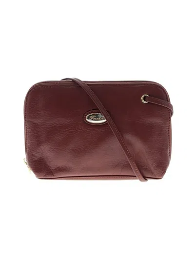 Pre-owned Assorted Brands Leather Crossbody Bag In Brown