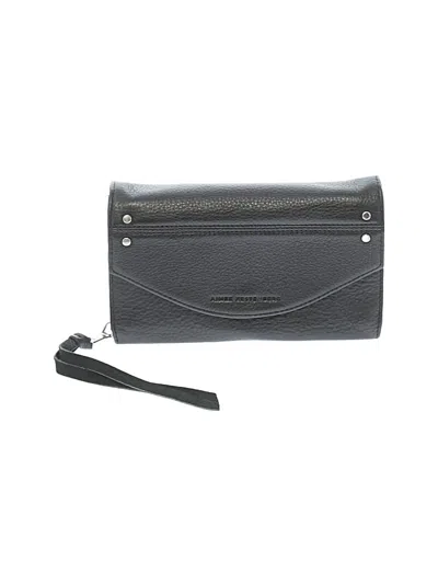 Pre-owned Assorted Brands Leather Crossbody Bag In Gray