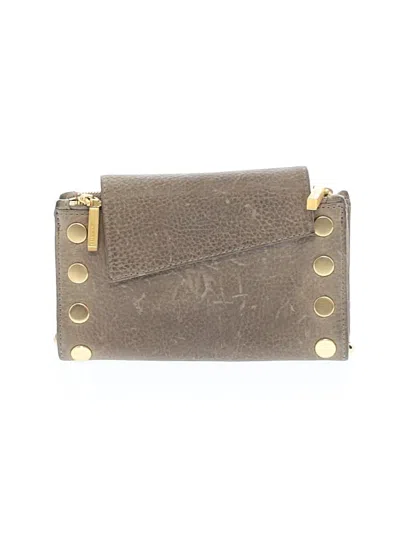 Pre-owned Assorted Brands Leather Crossbody Bag In Gray