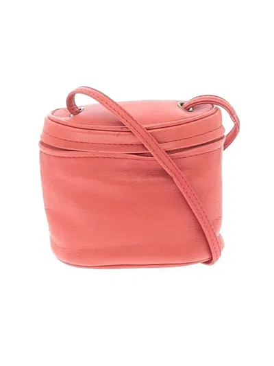 Pre-owned Assorted Brands Leather Crossbody Bag In Orange