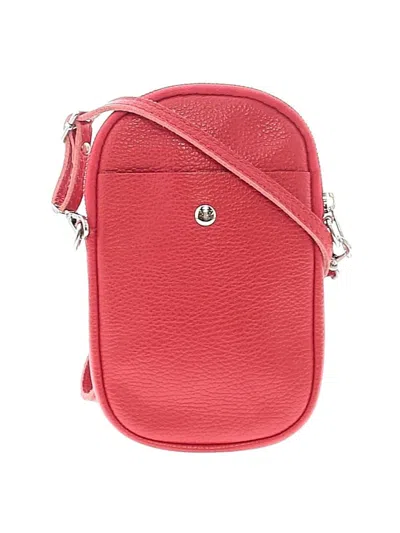 Pre-owned Assorted Brands Leather Crossbody Bag In Red