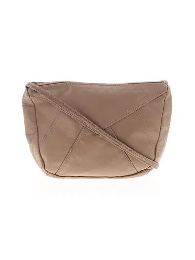 Pre-owned Assorted Brands Leather Crossbody Bag In Tan