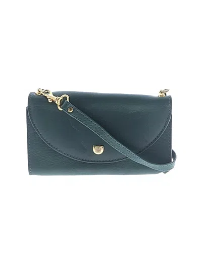 Pre-owned Assorted Brands Leather Crossbody Bag In Teal