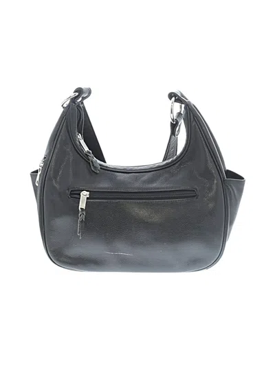 Pre-owned Assorted Brands Leather Hobo Bag In Black