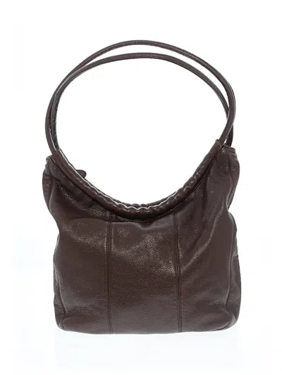 Pre-owned Assorted Brands Leather Hobo Bag In Brown