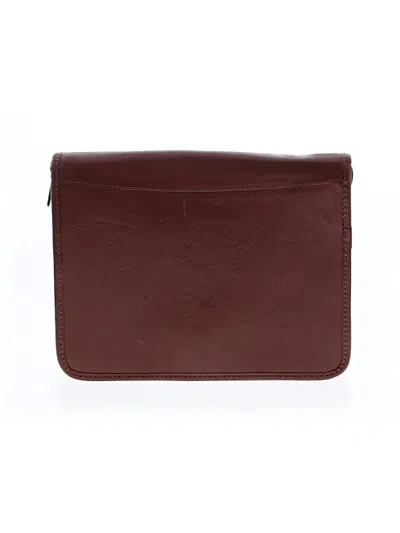 Pre-owned Assorted Brands Leather Laptop Bag In Brown
