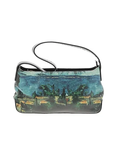 Pre-owned Assorted Brands Leather Shoulder Bag In Blue