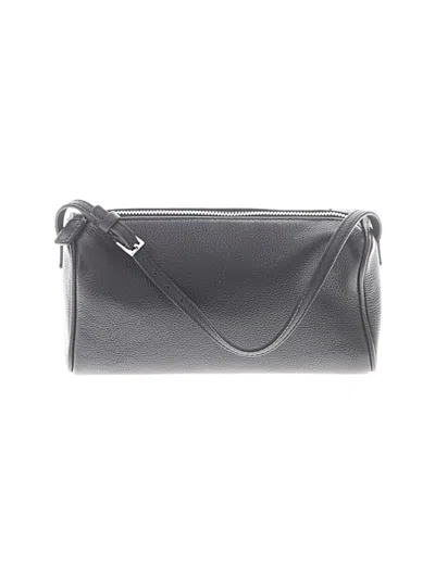 Pre-owned Assorted Brands Leather Shoulder Bag In Gray