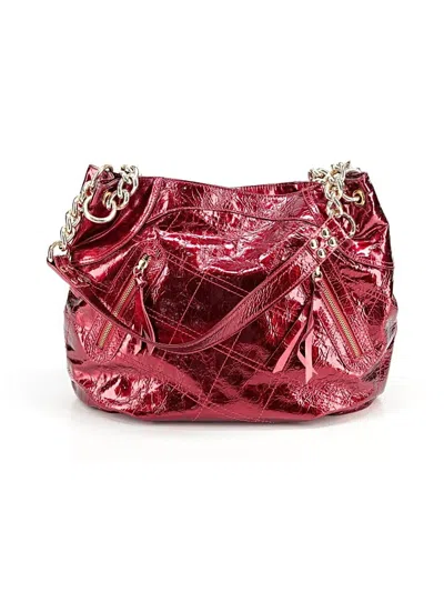 Pre-owned Assorted Brands Leather Shoulder Bag In Red