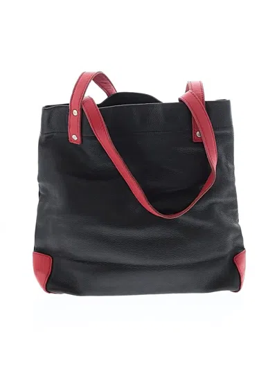Pre-owned Assorted Brands Leather Tote Bag In Black