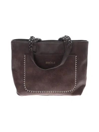 Pre-owned Assorted Brands Leather Tote Bag In Brown