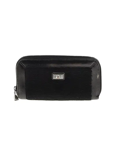 Pre-owned Assorted Brands Leather Wallet In Black