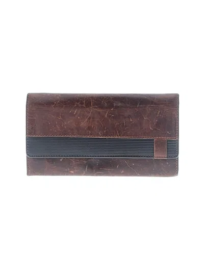 Pre-owned Assorted Brands Leather Wallet In Brown