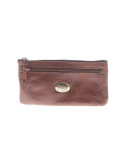 Pre-owned Assorted Brands Leather Wallet In Brown
