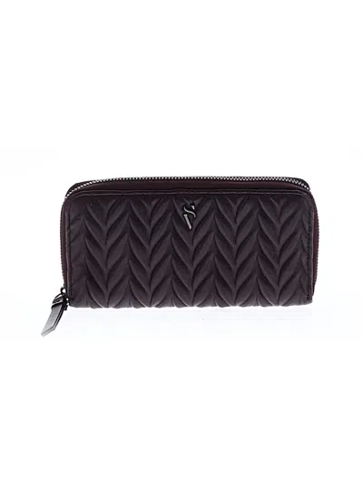 Pre-owned Assorted Brands Leather Wallet In Burgundy