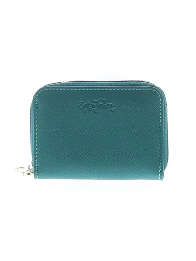 Pre-owned Assorted Brands Leather Wallet In Teal