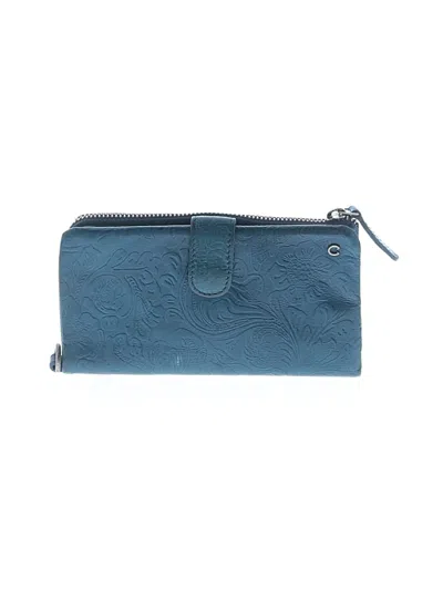 Pre-owned Assorted Brands Leather Wallet In Teal