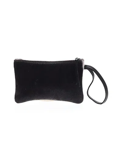 Pre-owned Assorted Brands Leather Wristlet In Black