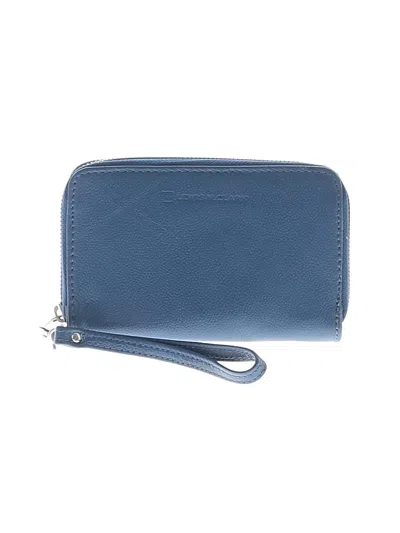 Pre-owned Assorted Brands Leather Wristlet In Blue