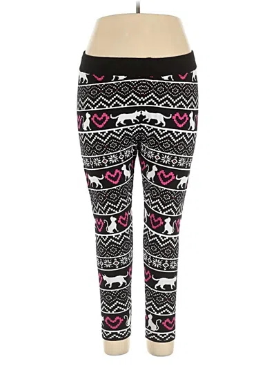 Pre-owned Assorted Brands Leggings In Black