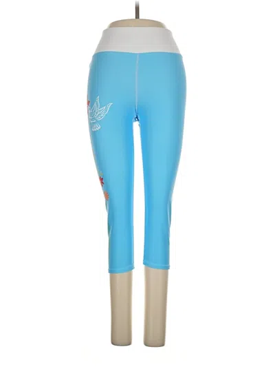 Pre-owned Assorted Brands Leggings In Blue
