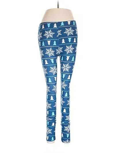 Pre-owned Assorted Brands Leggings In Blue