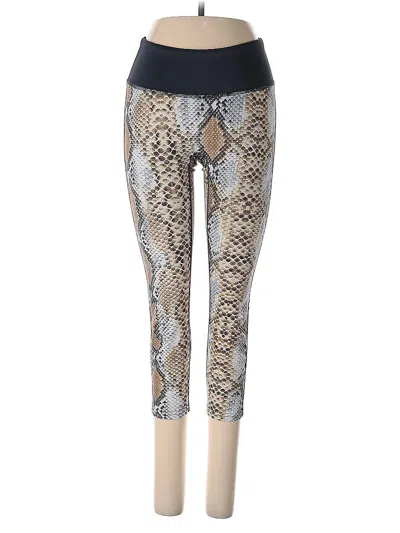 Pre-owned Assorted Brands Leggings In Brown
