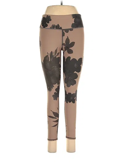 Pre-owned Assorted Brands Leggings In Brown