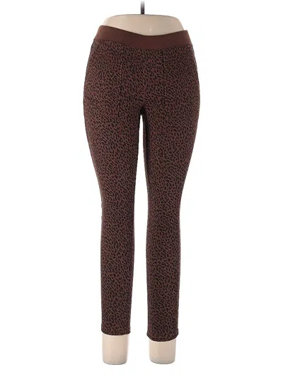 Pre-owned Assorted Brands Leggings In Brown