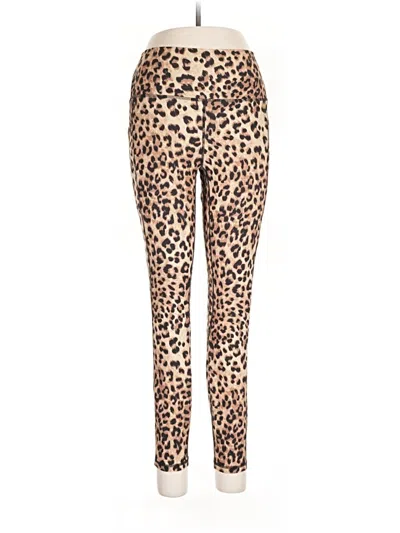 Pre-owned Assorted Brands Leggings In Brown