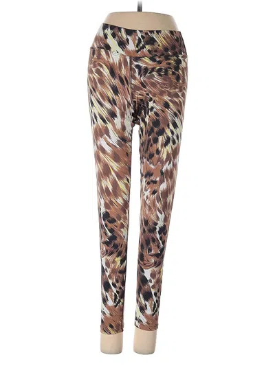 Pre-owned Assorted Brands Leggings In Brown