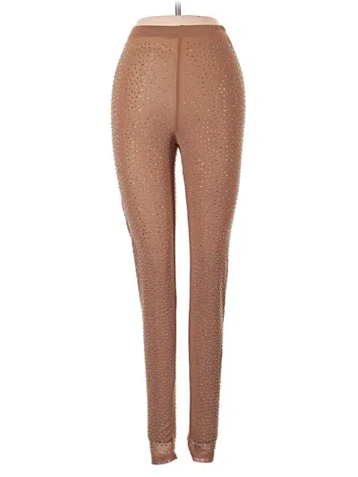 Pre-owned Assorted Brands Leggings In Brown
