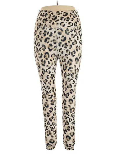 Pre-owned Assorted Brands Leggings In Gold
